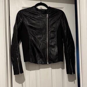Rag & Bone Black 100% Lamb Leather Women's Jacket